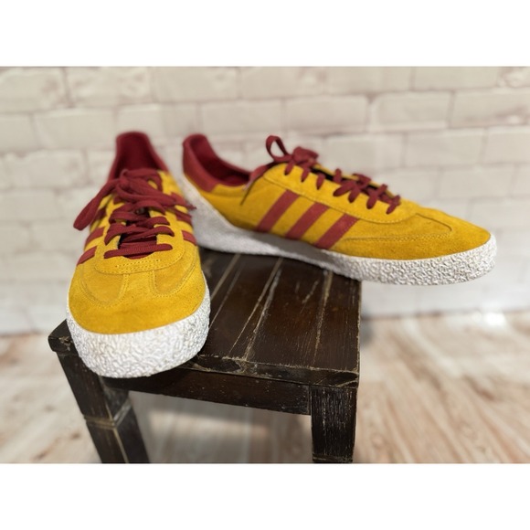 Adidas x BAIT One Punch Man Yellow Red Suede Sneakers Men's Size 14 - Picture 8 of 9